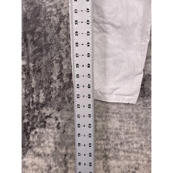 Anthropologie Jumpsuit Small Womens Rue Stiic White Linen Blend Ruffled Tapered - Picture 7 of 9